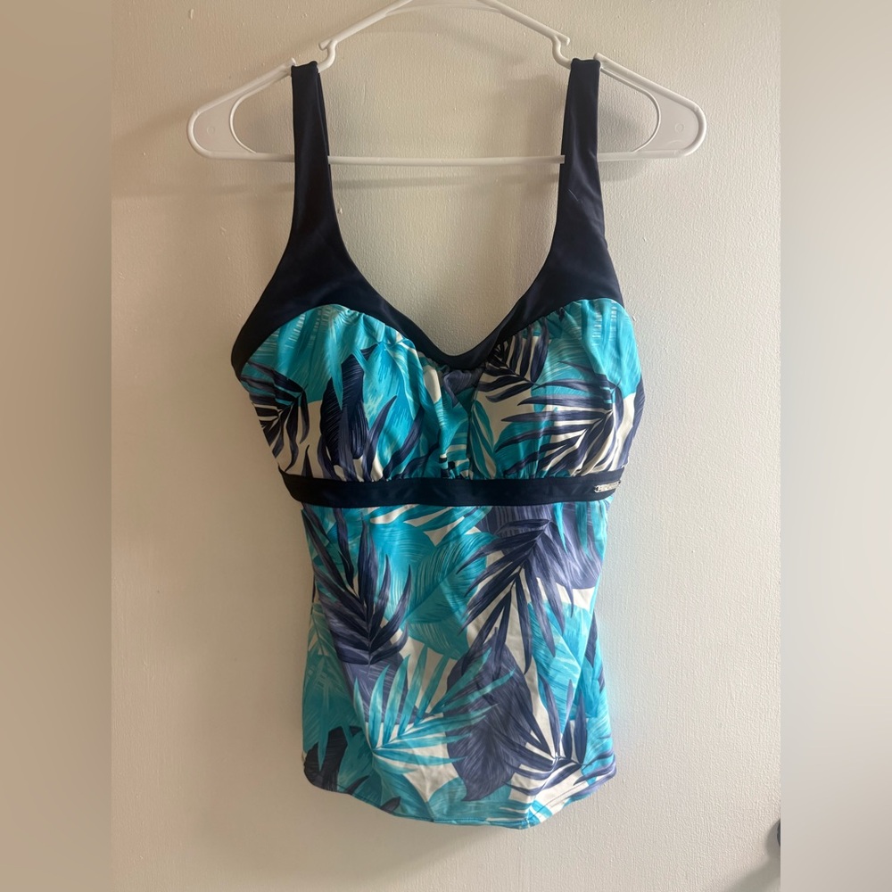 ZeroXposur Blue and Black Tropical Bikini